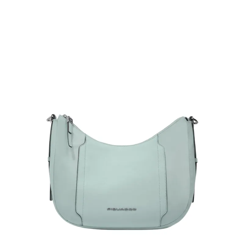 Borsa donna a spallla misura piccola Piquadro Circle, verde