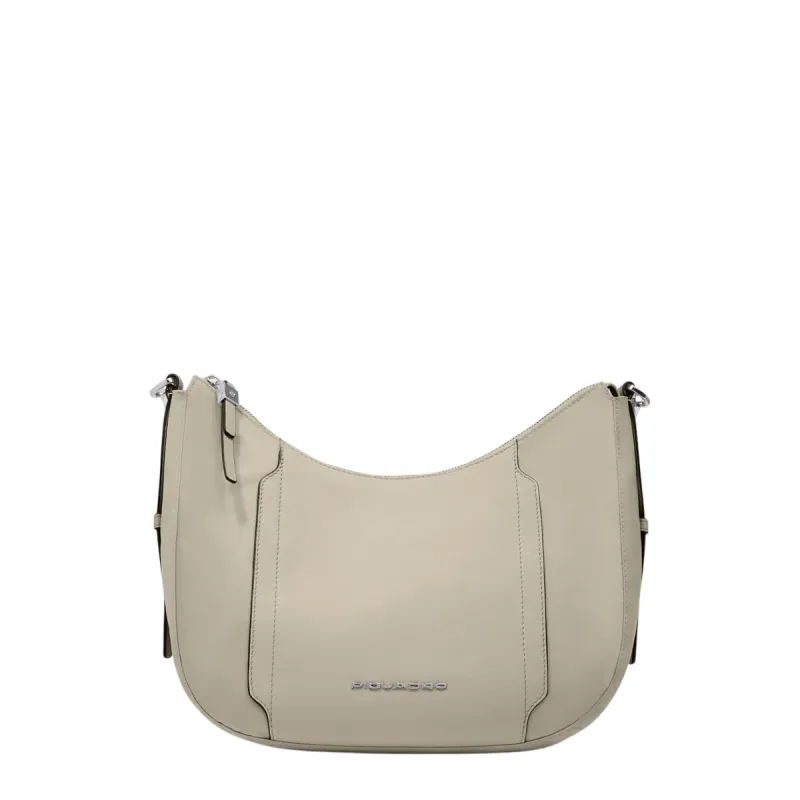 Piquadro Circle small women's shoulder bag in fabric and...