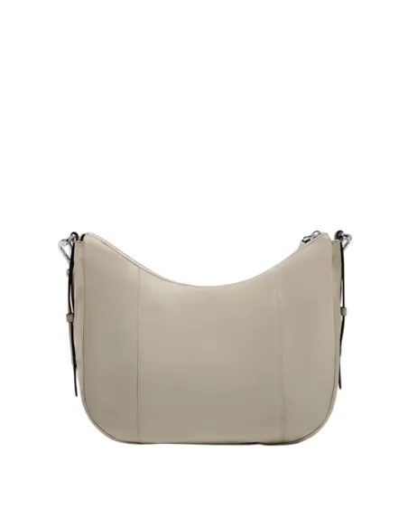 Piquadro Circle small women's shoulder bag in fabric and leather, beige