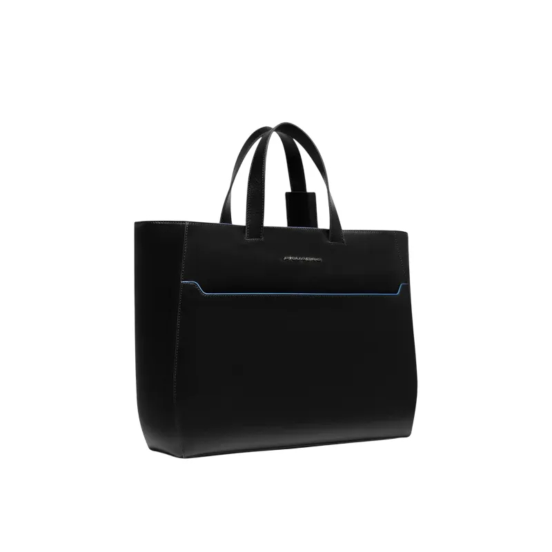 Piquadro Blue Square Einkaufstasche, schwarz 2