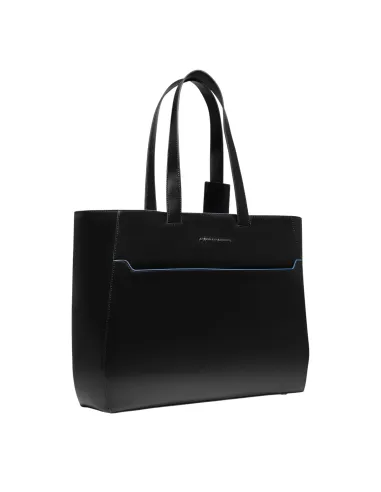 Piquadro Blue Square shopping bag, black