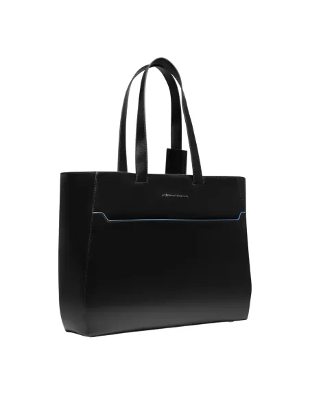 Piquadro Blue Square shopping bag, black