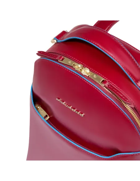 Piquadro Blue Square women's backpack, red