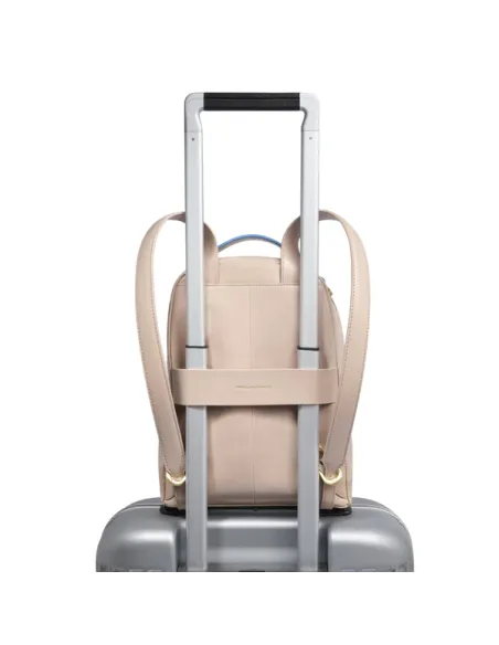 Piquadro Blue Square women's backpack, pink