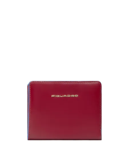 Piquadro Blue Square small women's wallet, red