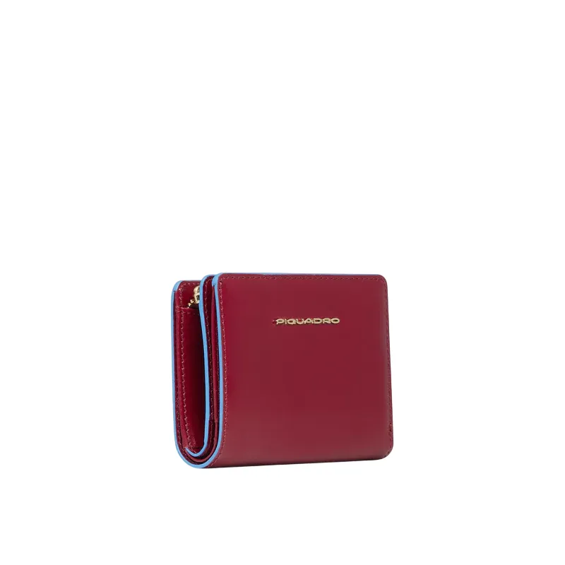 Piquadro Blue Square small women's wallet, red 2