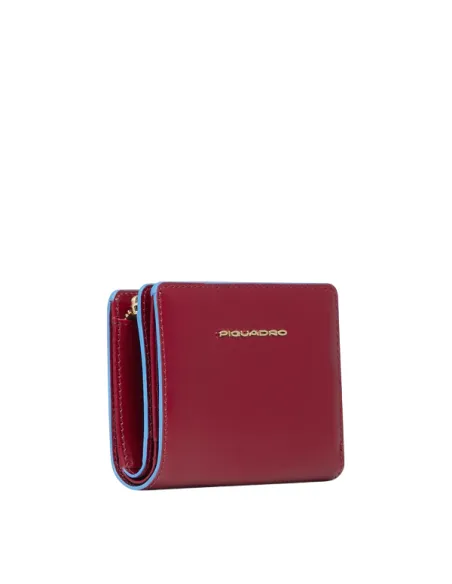 Portafogli donna piccolo Piquadro Blue Square, rosso