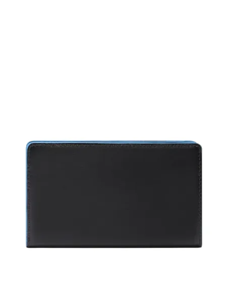 Portafogli donna Piquadro Blue Square con porta monete, nero