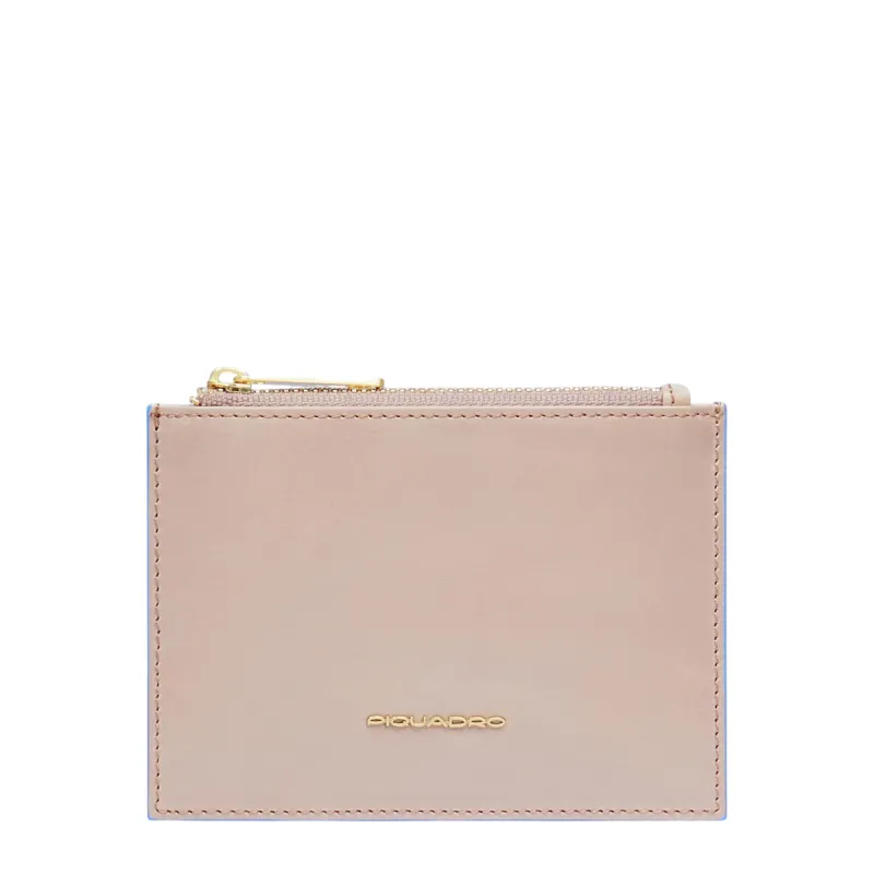 Damen-Münzbeutel mit Kartenfächern Piquadro Blue Square,...