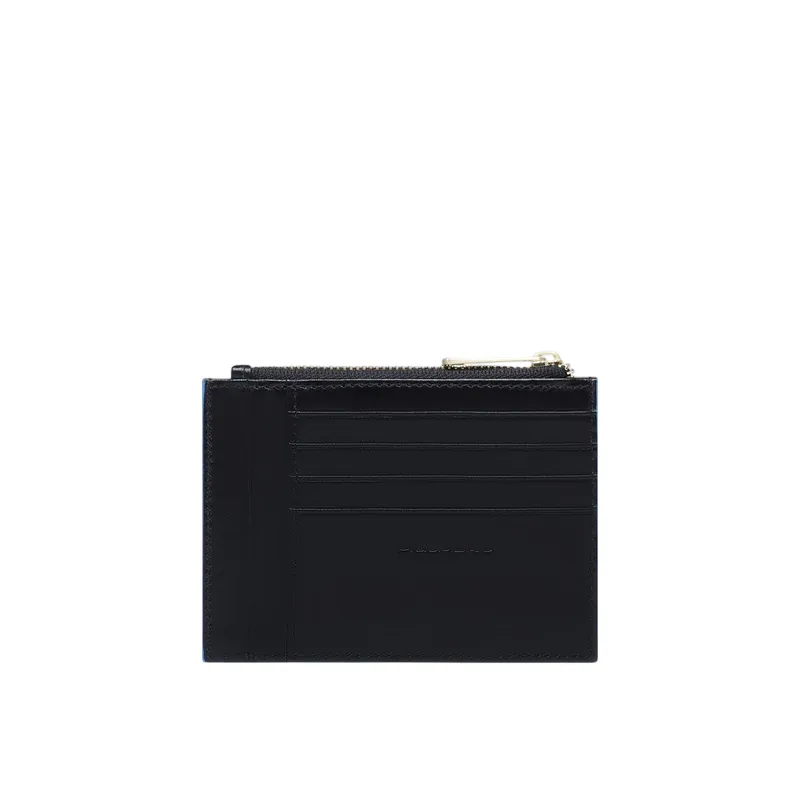 Piquadro Blue Square women's coin pouch with card slots,... 2