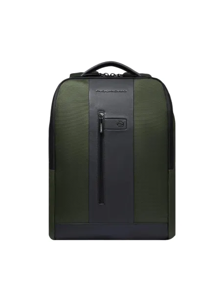 Piquadro Brief2 PC- und iPad®-Rucksack mit Anti-Diebstahl-Kabel, grün