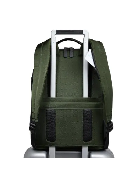 Piquadro Brief2 PC and iPad® backpack with anti-furt cable, green