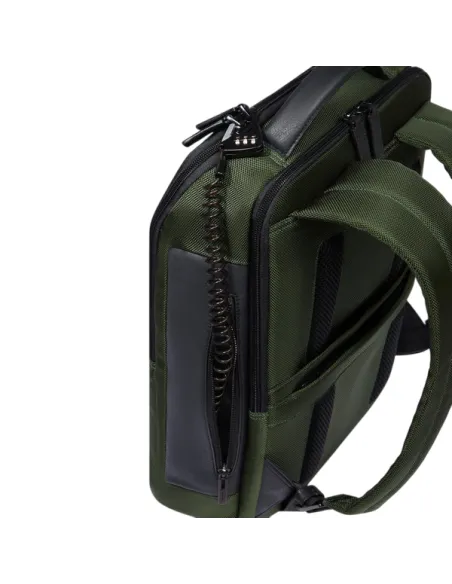 Piquadro Brief2 PC- und iPad®-Rucksack mit Anti-Diebstahl-Kabel, grün