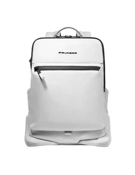 Zaino porta PC da 14 impermeabile Piquadro C2OW, bianco
