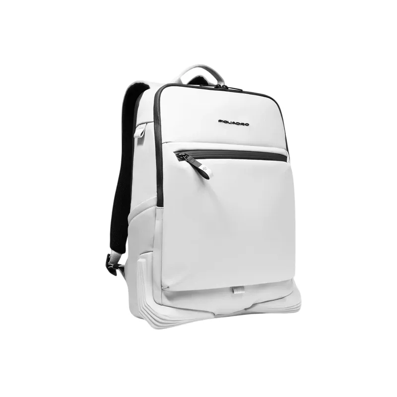 Piquadro C2OW Laptop-Rucksack aus wasserdichtem Stoff, weiß 2