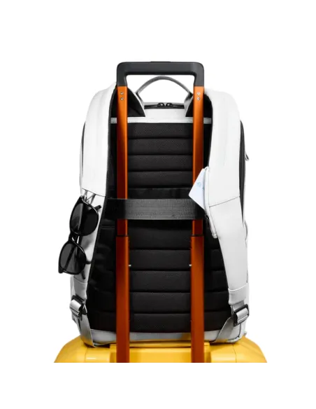 Zaino porta PC da 14 impermeabile Piquadro C2OW, bianco