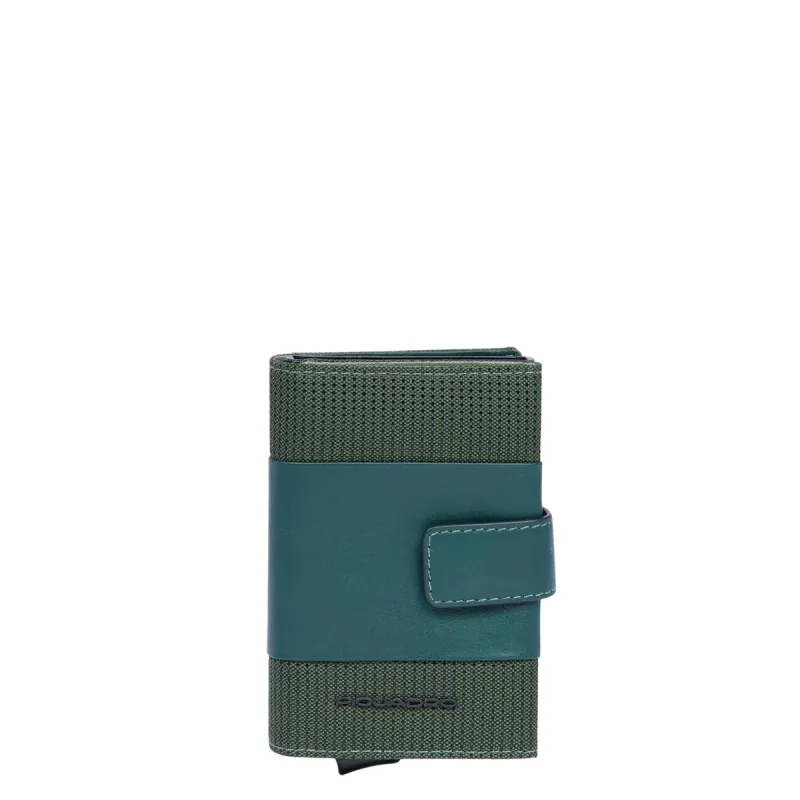 Piquadro PQ Earth Cash and credit card holder in metal...