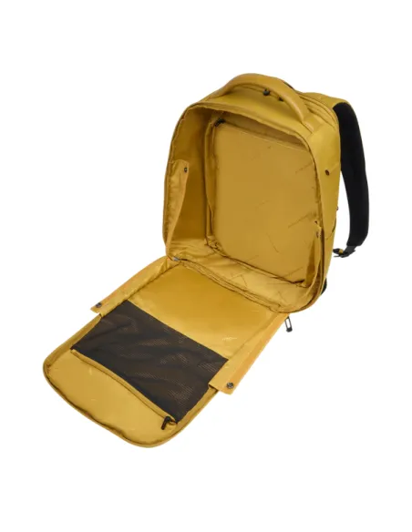 Piquadro Wollem Ryanair-sized travel backpack with laptop compartment 14, yellow