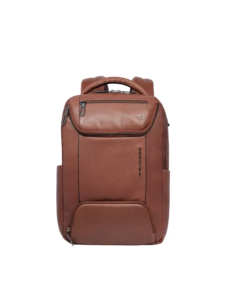 Zaino piccolo con porta pc da 13,3 Piquadro Cronus, marrone