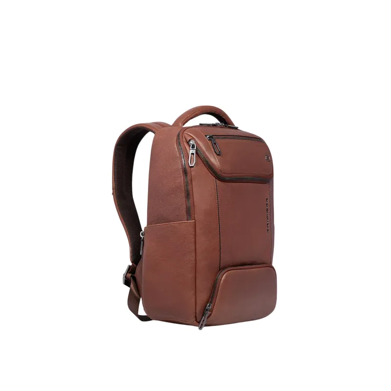 Kleiner Rucksack mit 13.3 Laptopfach Piquadro Cronus, braun 2