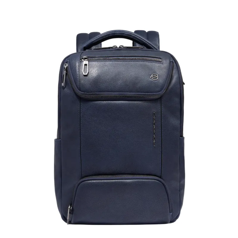 Kleiner Rucksack mit 13.3 Laptopfach Piquadro Cronus, blau