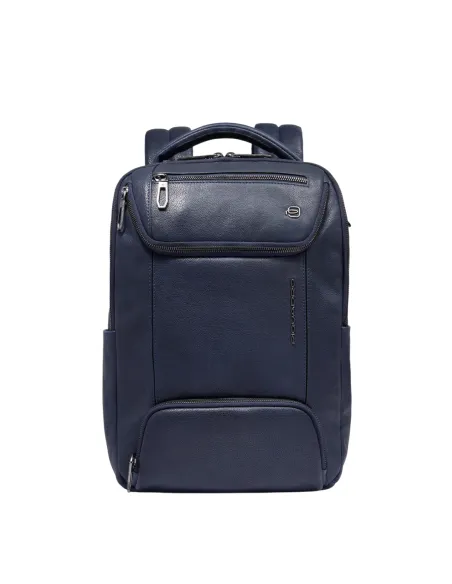 Kleiner Rucksack mit 13.3 Laptopfach Piquadro Cronus, blau
