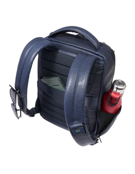 Kleiner Rucksack mit 13.3 Laptopfach Piquadro Cronus, blau