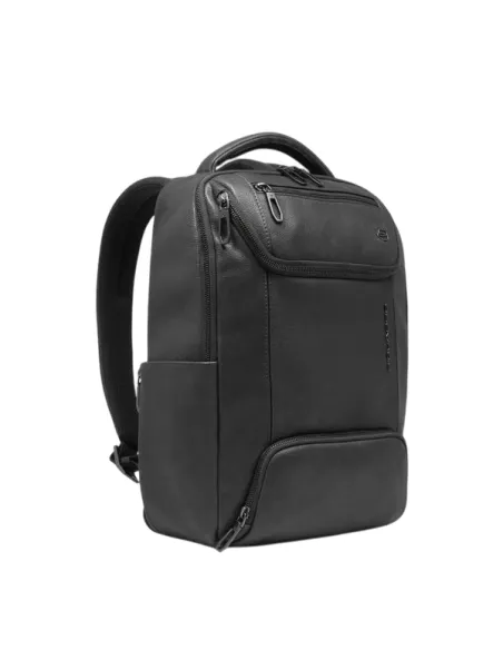 Zaino piccolo con porta pc da 13,3 Piquadro Cronus, nero