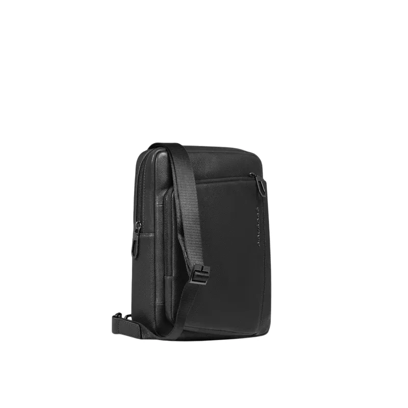 Borsello uomo in pelle porta iPad® Piquadro Cronus, nero 2