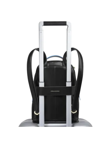 Piquadro Blue Square Damen-Rucksack, schwarz