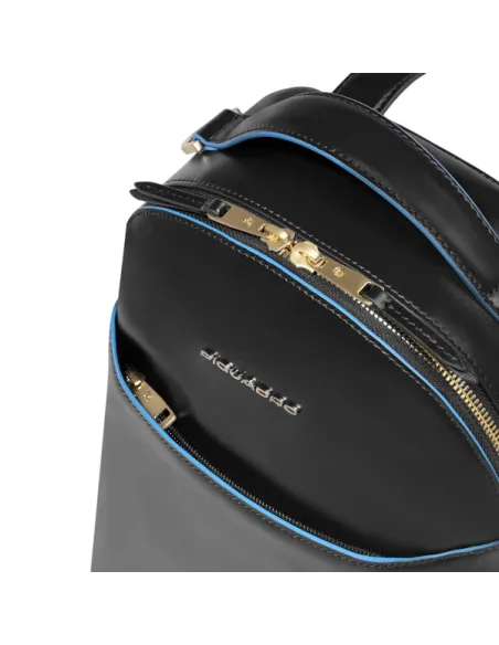 Piquadro Blue Square Damen-Rucksack, schwarz