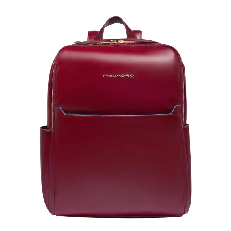 Piquadro Blue Square 14 Laptop-Rucksack für Frauen, rot