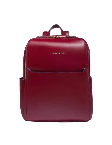 Piquadro Blue Square 14 Laptop-Rucksack für Frauen, rot