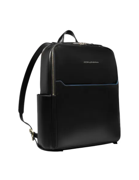 Zaino donna porta pc da 14 Piquadro Blue Square, nero