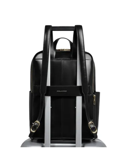 Piquadro Blue Square 14 Laptop-Rucksack für Frauen, schwarz