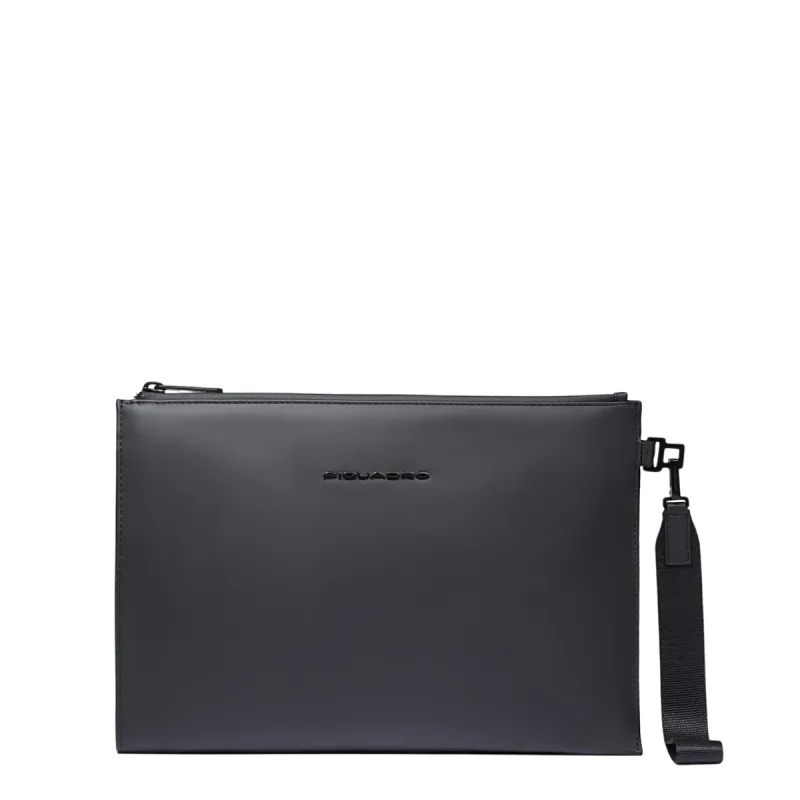 Piquadro C2OW iPad®11 waterproof fabric pouch, black