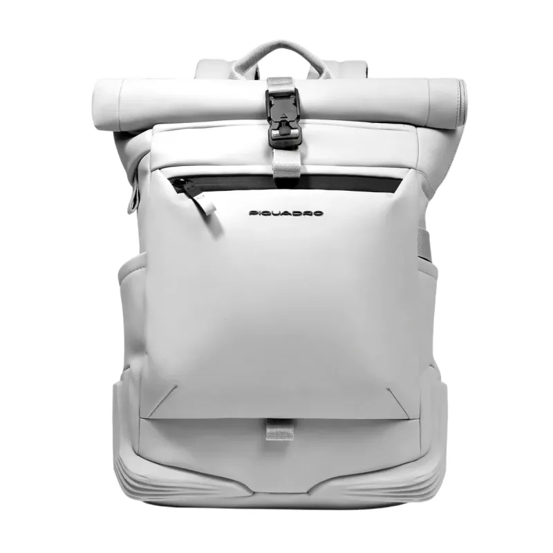 Zaino Piquadro Roll-Top Porta PC, bianco