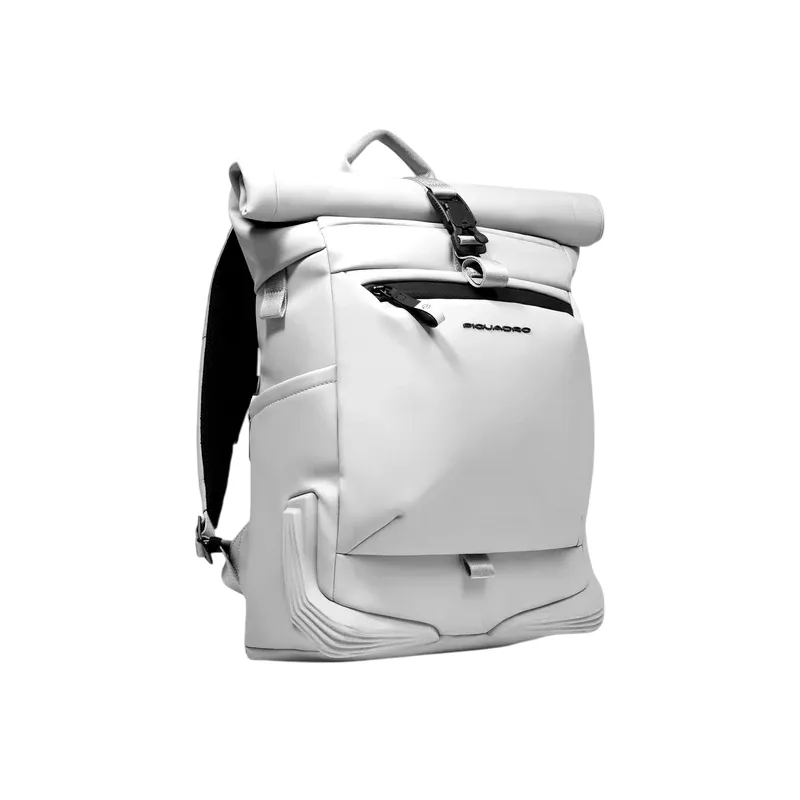 Piquadro Roll-Top computer backpack, white 2