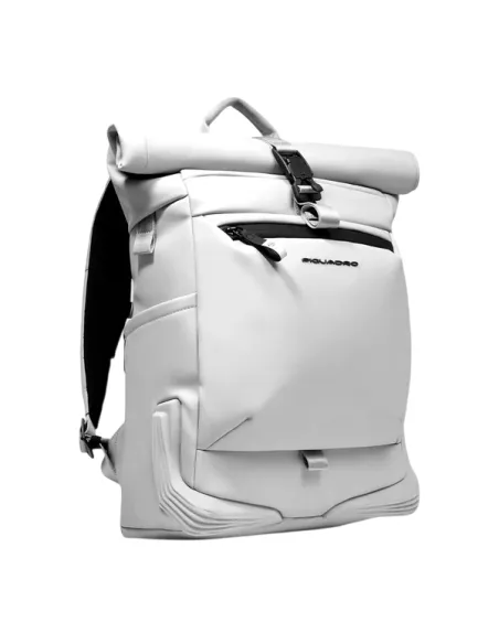 Zaino Piquadro Roll-Top Porta PC, bianco