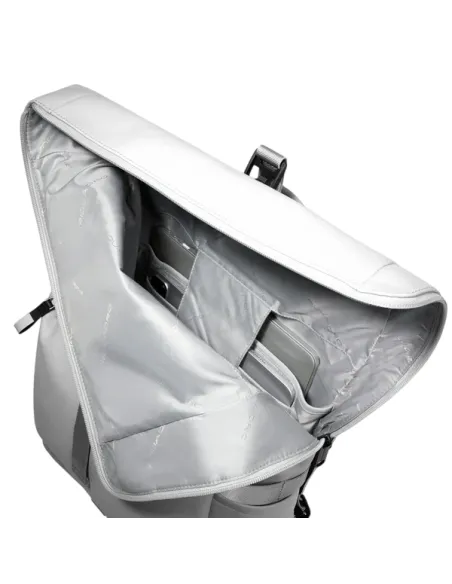 Piquadro Roll-Top computer backpack, white