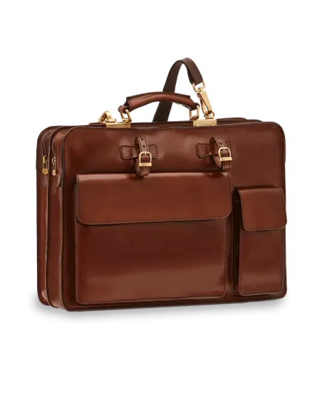 The Bridge briefcase with two compartments and front pockets