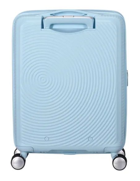 Erweiterbarer 55 cm Trolley American Tourister Soundbox, Pastel Blue