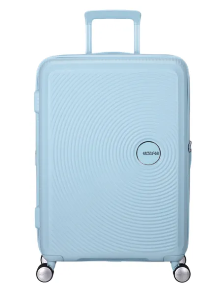 Mittelgroßer Hartschalen-Trolley Soundbox, Pastel Blue