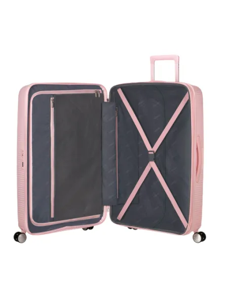 Trolley Grande espandibile American Tourister SoundBox, Pastel Pink