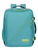 Mittelgroßer Reiserucksack mit Laptopfach American Tourister Take2Cabin, Dusty Turquoise-Lime