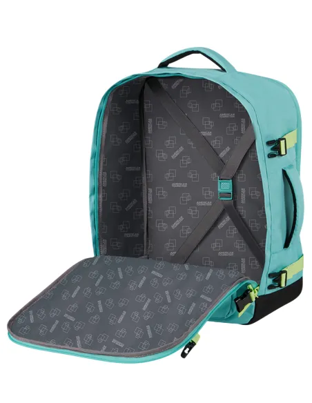 Zaino da viaggio medio American Tourister Take2Cabin, Dusty Turquoise-Lime