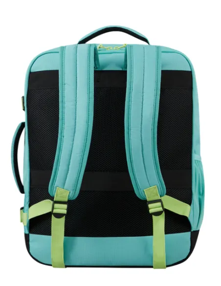 American Tourister Take2Cabin Medium-sized travel backpack with laptop holder, Dusty Turquoise-Lime
