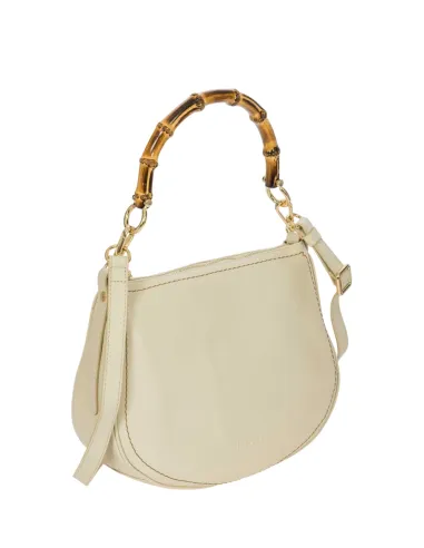 Borsa a spalla con manico in bambù...