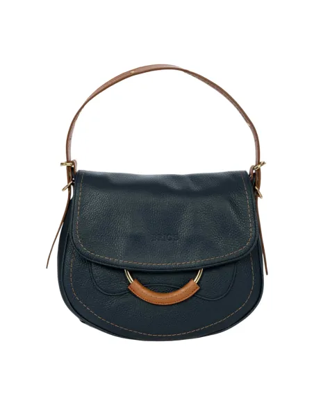 Brics Gondola women's leather shoulder bag, blue