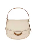 Brics Gondola women's leather shoulder bag, cream-brown